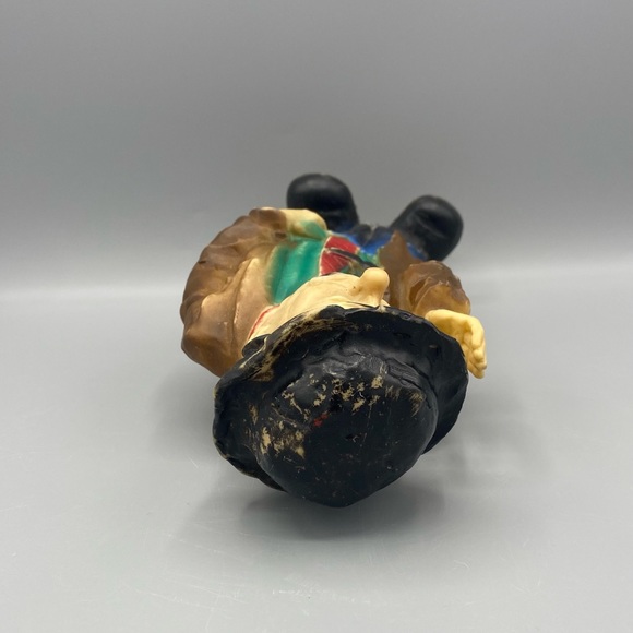 Emmett Kelly Squeak Toy 10” Vintage 1950s Rubber Figurine Clown Doll Preowned - Picture 5 of 8